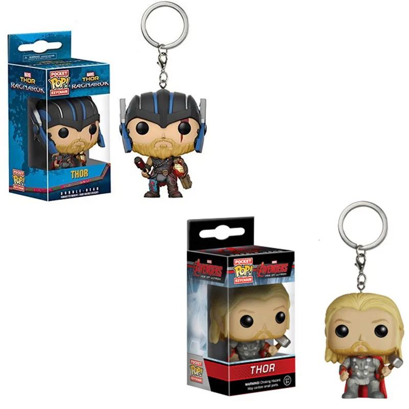 

Funko POP The Avengers THOR keychain children toy pvc action Figure Collection Model Toys for children with retail box