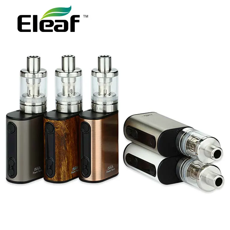 Распродажа Eleaf IStick 40 Вт Мощность набор Nano W/1100 мА/ч, Мощность нанобатарейка & Melo 3 Nano Atomizer (атомайзер) 2 мл Box Mod Vs Eleaf я Мощность