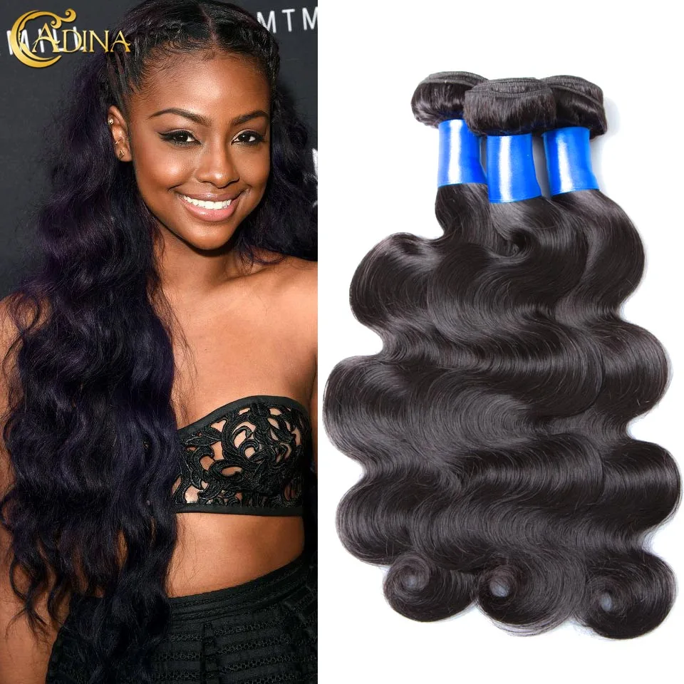 

4Bundles Virgin Brazilian Body Wave 6A Soft Human Hair Extensions Unprocessed Brazilian Virgin Hair Extension Body Wet And Wavy