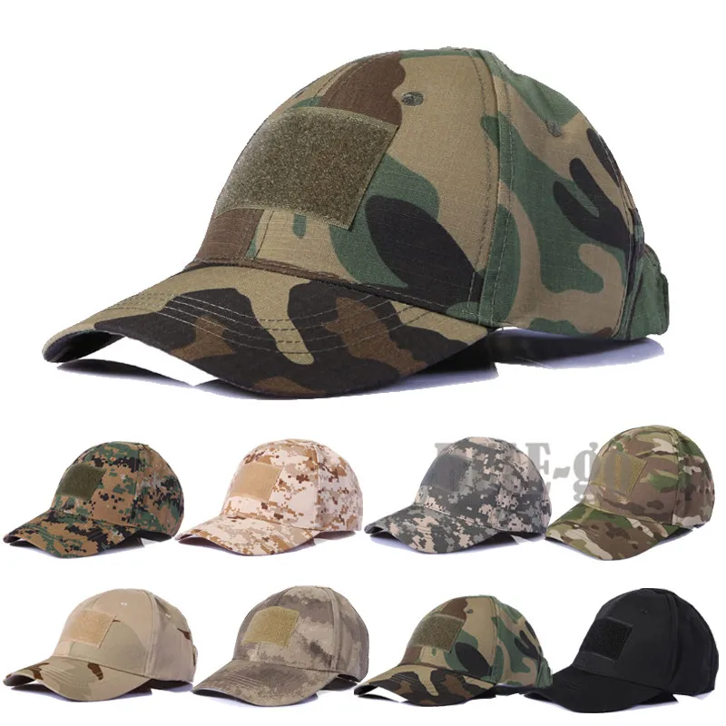 

Adjustable Unisex Tactical Camouflage Hat Army Hiking Male Hats Summer Camping Fishing Bionic Baseball Cadet Military Cap