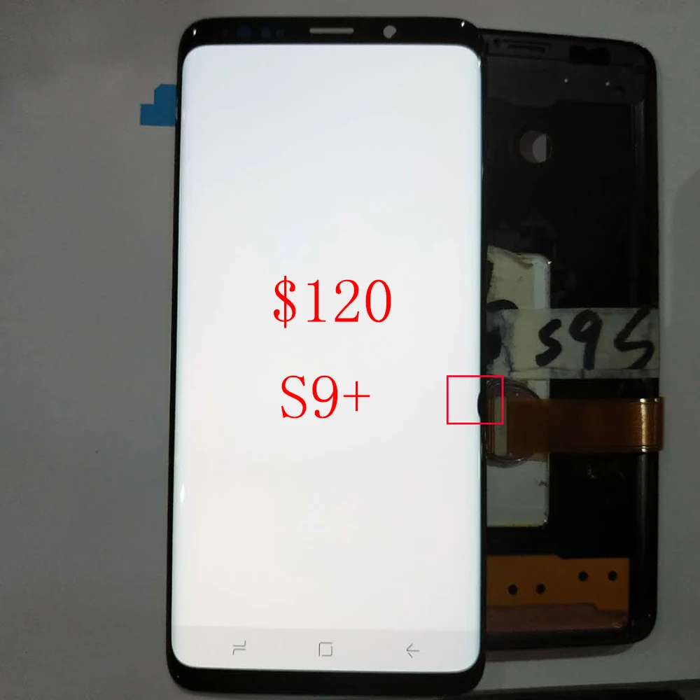

JPFix Super AMOLED For Samsung Galaxy S9 G960 G960F S9 Plus G9650 G965F LCD Display Touch Screen Digitizer With Frame Leakage