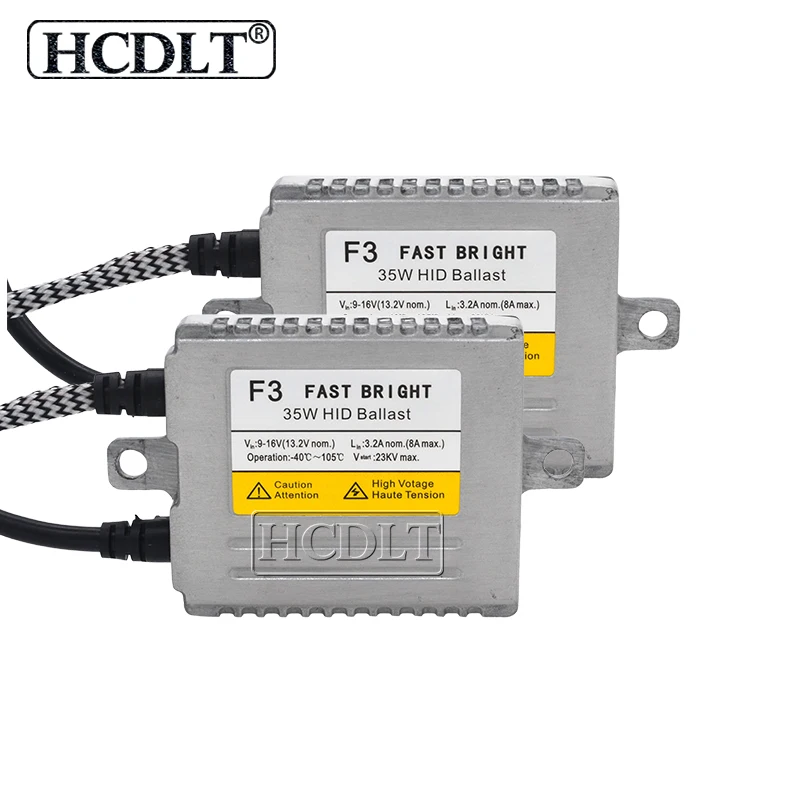 HCDLT Original DLT F3 35W HID Ballast For Car Headlight 35W Yeaky Cnlight HeartRay Xenon HID Bulb Kit 12V Slim Ballast Reator (1)