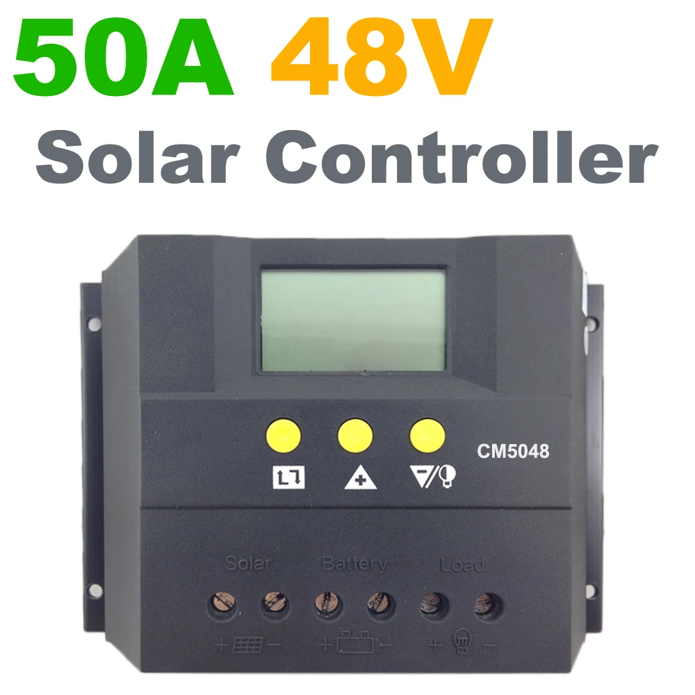 50A 48В Солнечный контроллер PV Панель Контроллер заряда батареи Солнечная система
