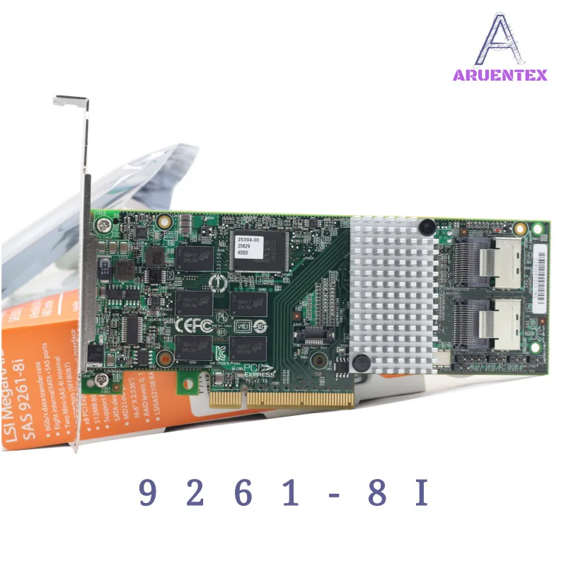 ARUENTEX LSI MegaRAID SAS 9261 8i LSI00212 8 port 512MB cache SFF8087