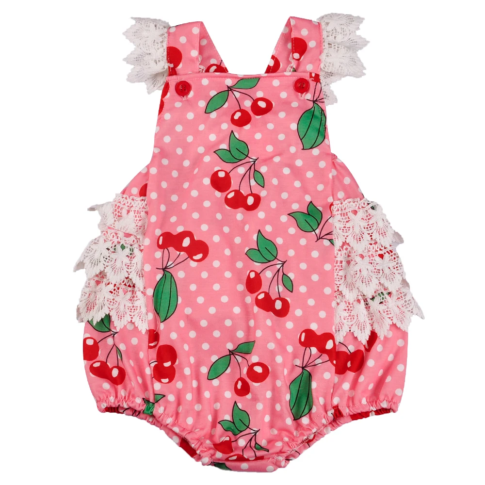 Buy Conice NINI Cherry Pattern Infant Romper Baby Girl