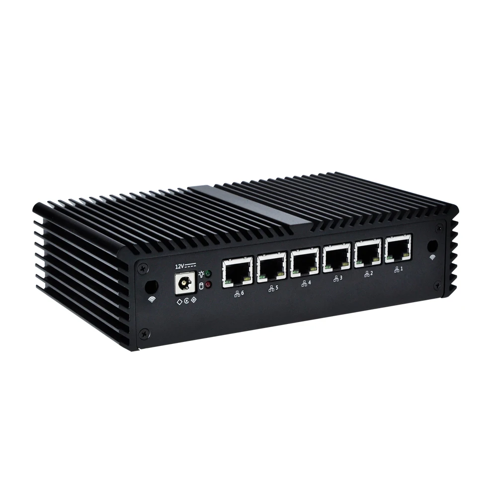Мини ПК Qotom с Celeron Core i3 i5 i7 6 гигабитных NIC роутеров поддержка Linux Ubuntu