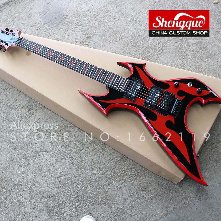 

SHENGQUE factory Custom BC Rich guitar beast 6 strings electric guitars with black hardwares musical instruments shop