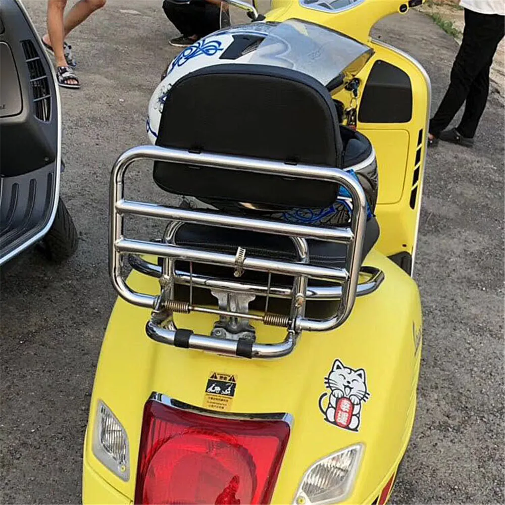 Задняя багажная полка с бонусом металлический зажим для Vespa LX/LXV/LT/S скутер vespa GTS 300 250 125 все