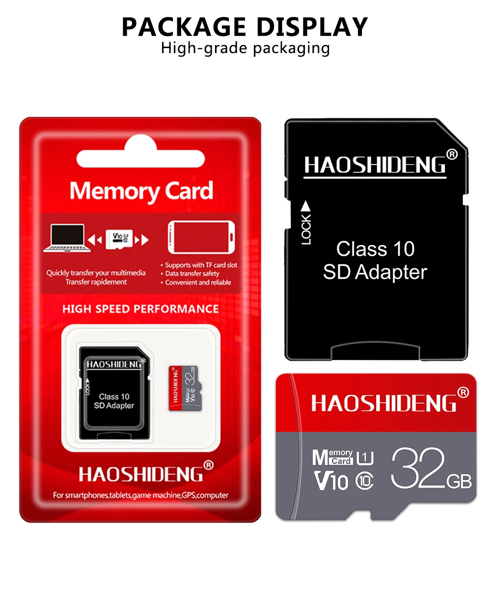 Высококачественная карта памяти Micro SD 128 Гб 64 ГБ 32 ГБ 16 ГБ 8 ГБ класс 10 TF карта Micro SDHC/SDXC флэш-карты памяти для мобильных телефонов/планшетов