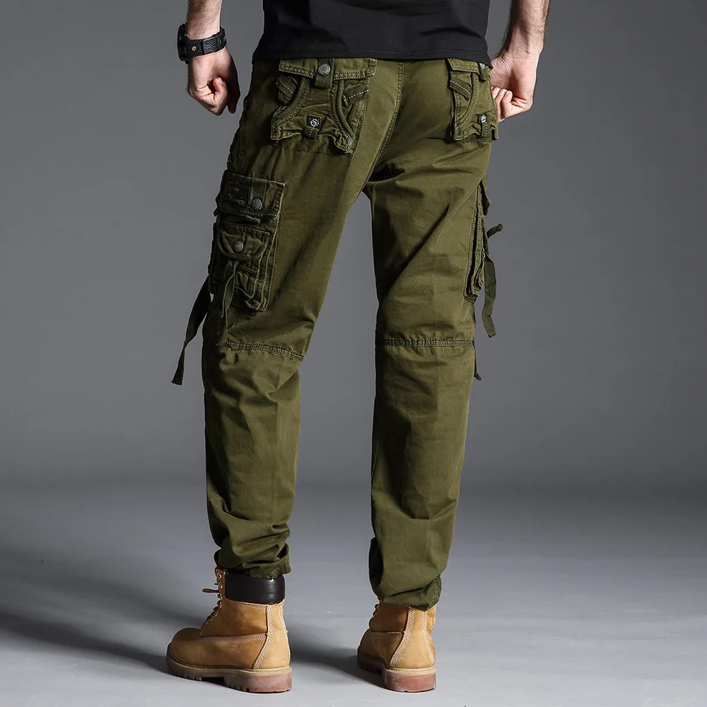 Модные для мужчин's брюки для девочек весна хлопок камуфляж мужские брюки в стиле милитари прямые армейские повседневное Тактический комбинезоны девоче