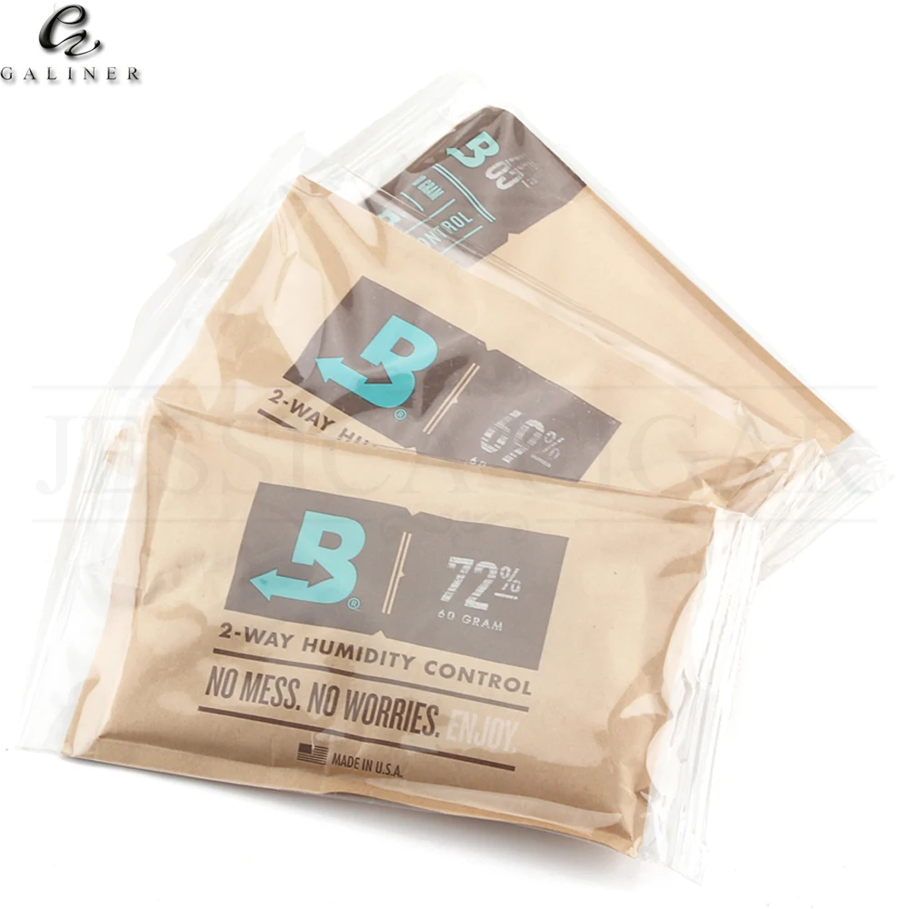 

GALINER Boveda 60 Gram 2-Way Humidity Control Humidipak Humidifier Cigar Humidifer Bag For Cigar Humidor Humidifier