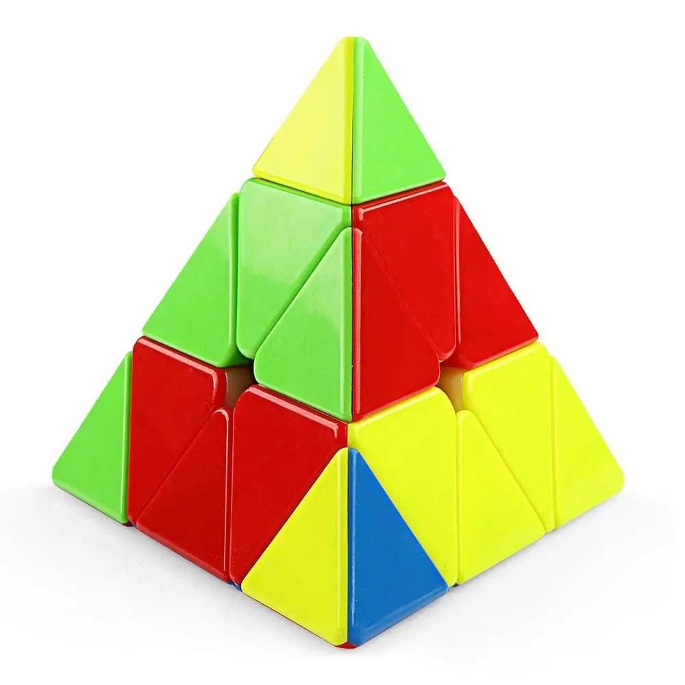 D FantiX Qiyi X Man магнитный кубик скорости пирамиды 3x3 наклейки/липкий магический куб