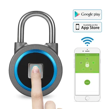 

KERUI Waterproof Keyless Lock APP Management by Android and IOS Phone Smart Bluetooth Padlock Fingerprint Unlock Door PodLock