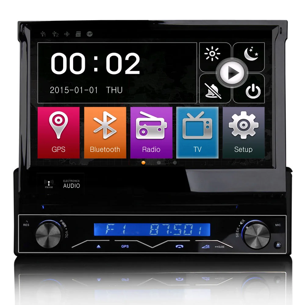 Excellent Universal 7" 1Din auto retractable panel Car DVD GPS navi system with DVBT 3G WiFi TV DVR RDS AM FM SWC 4X50W DK7088 3 Excellent Universal 7" 1Din auto retractable panel Car DVD GPS navi system with DVBT 3G WiFi TV DVR RDS AM FM SWC 4X50W DK7088 3
