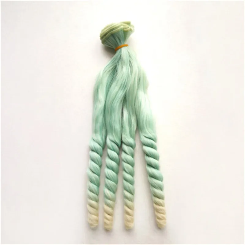 BJD/SD/Blyth/американские парики, аксессуары, 1 шт., 20*100 см, синтетические волокна, кудрявые, натуральный цвет, наращивание волос для кукол, сделай сам, кукольные волосы - Цвет: 01