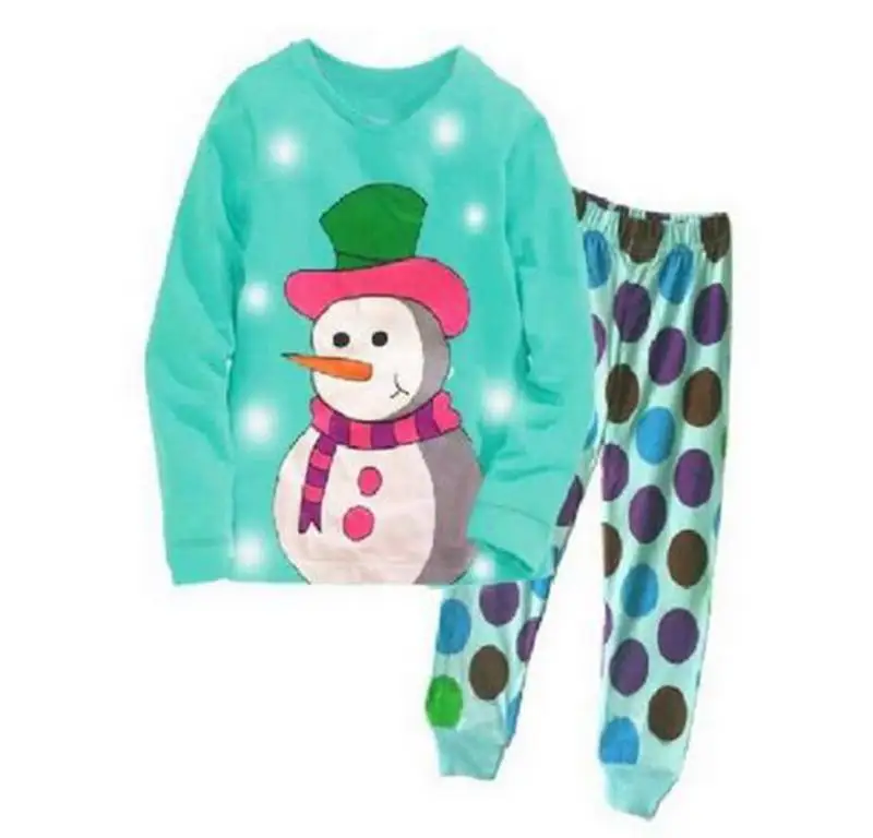 

2018 New Cheap Price cotton boys Santa Claus Christmas Pajamas Children's Sleepwear Baby Night Wears Kids Pyjamas