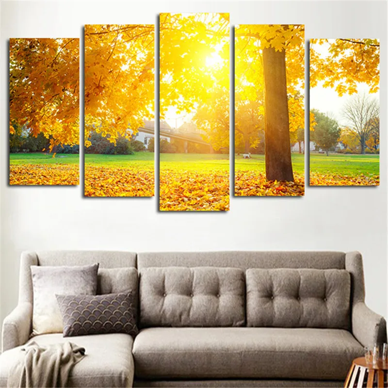 5Panel-Wall-Painting-Autumn-Sun-Shine-Leaves-Canvas-Modular-Art-Picture-Home-Decor-Living-Room-Posters (1)
