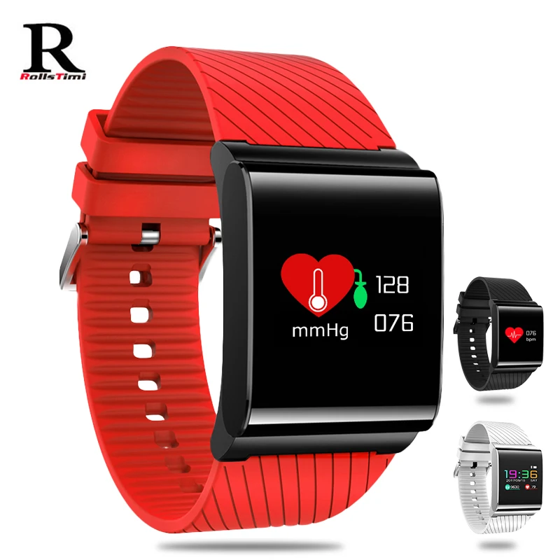 

RollsTimi Smart Watch IOS Android IP67 Waterproof Heart Rate Monitor bluetooth Digital Bracelet Message Push Smart watch for man