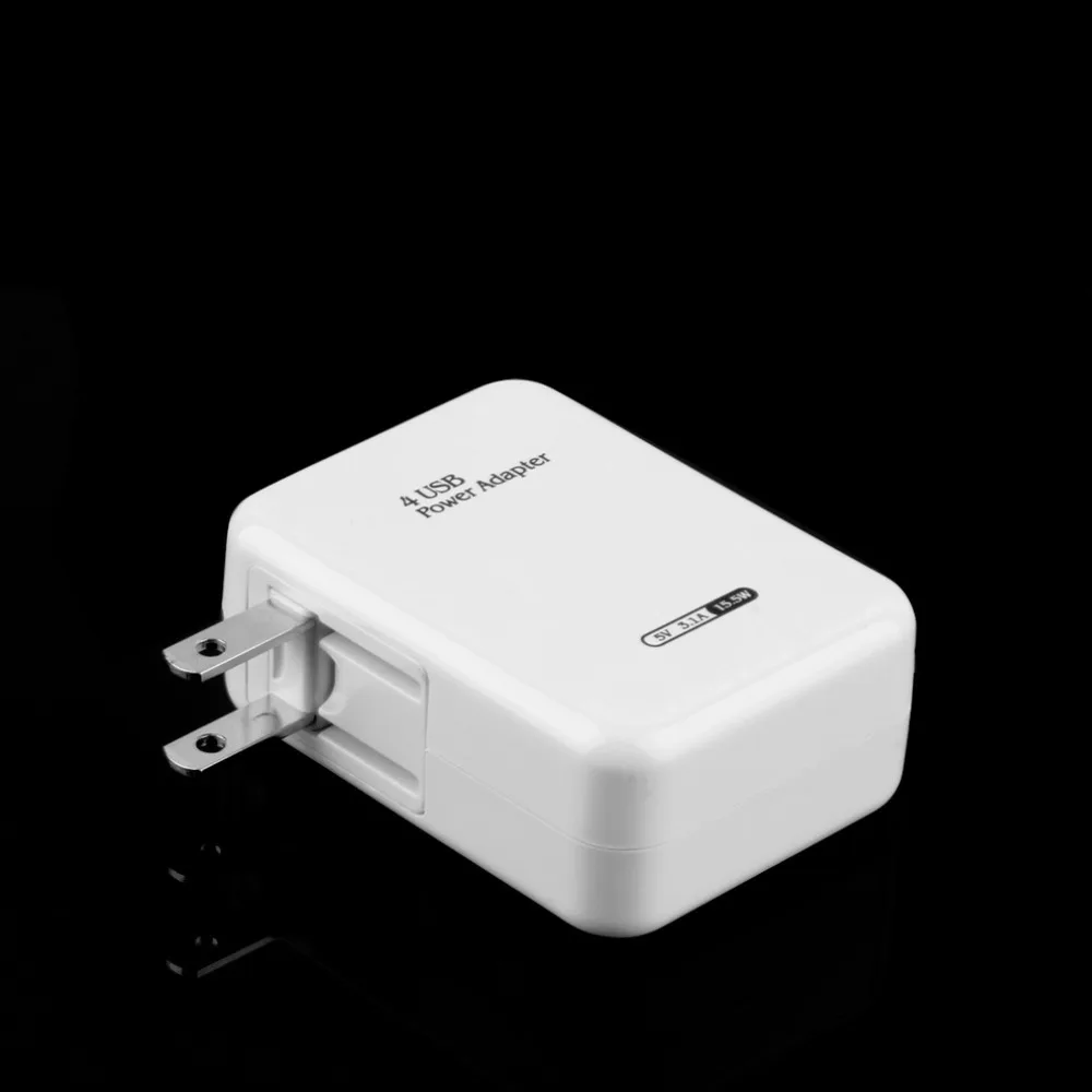3.1A 4 порта USB портативные домашние дорожные Настенные зарядное устройство US Plug AC адаптер питания для iPhone для iPod Горячая по всему миру