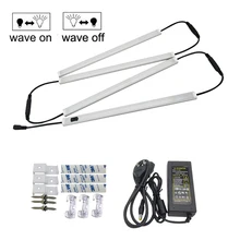 4 шт. 5730 светодиодный светильник под шкаф с инфракрасным датчиком, жесткая полоска, барный светильник для кухни, лампа для ванной, ночные лампы