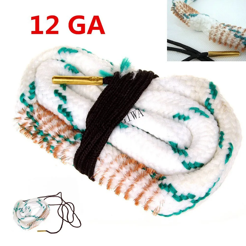 Винтовка пистолет 12 GA Boresnake очистки Калибр очиститель дула Комплект