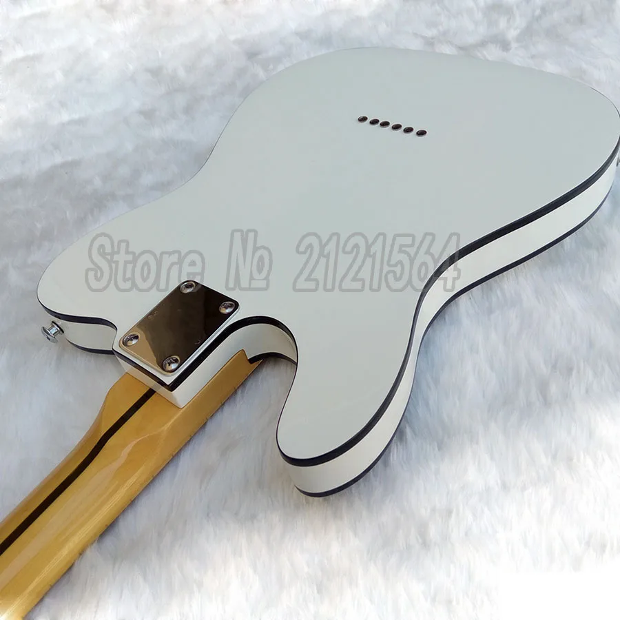 New Electric Guitar TL white body Black binding Maple Fretboard Chinese Custom Shop high quality New Electric Guitar TL white body Black binding Maple Fretboard Chinese Custom Shop high quality