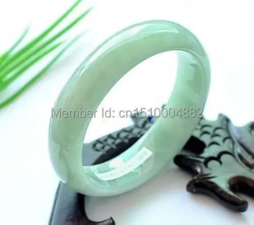 

shitou 0052 100% Chinese beautiful Natural Grade A Jade Jadeite Bangle Bracelet 55-60mm
