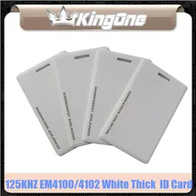 50 шт./лот! 125 кГц Близость EM 4100/4102 RFID дверь контроль доступа Толстая ID карта для системы контроля доступа