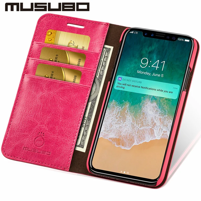 Musubo кожаные чехлы для iphone 11 Pro XS MAX Роскошный кошелек сумка телефона чехол x 8 Plus 7 6s 6