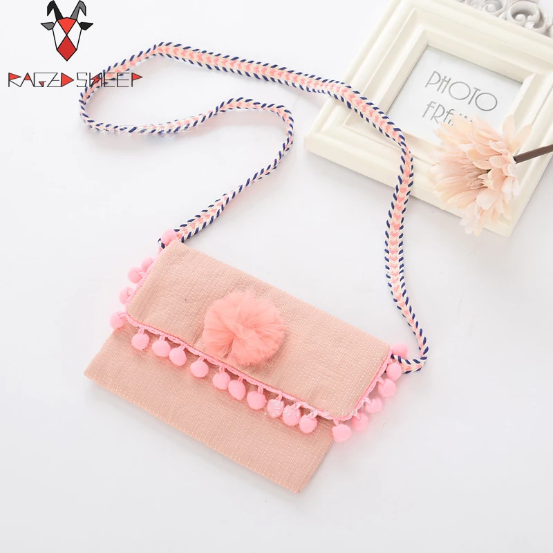 

Raged Sheep Girls Small Coin Purse Change Wallet Kids Bag Coin Pouch Children's Wallet Money Holder Lovely Gift Pompon Bags