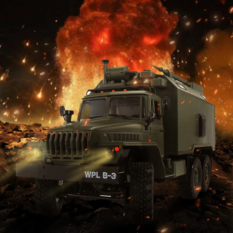 

WPL Remote Control Car Command Communication Vehicle RC Car Six-wheel Drive Remote Climbing Mchine on the Remote Control 1:16