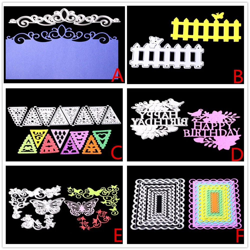 1 Set Sliver Metal Cutting Dies Stencils DIY Scrapbooking beautiful Album Paper Card Craft #30 | Дом и сад