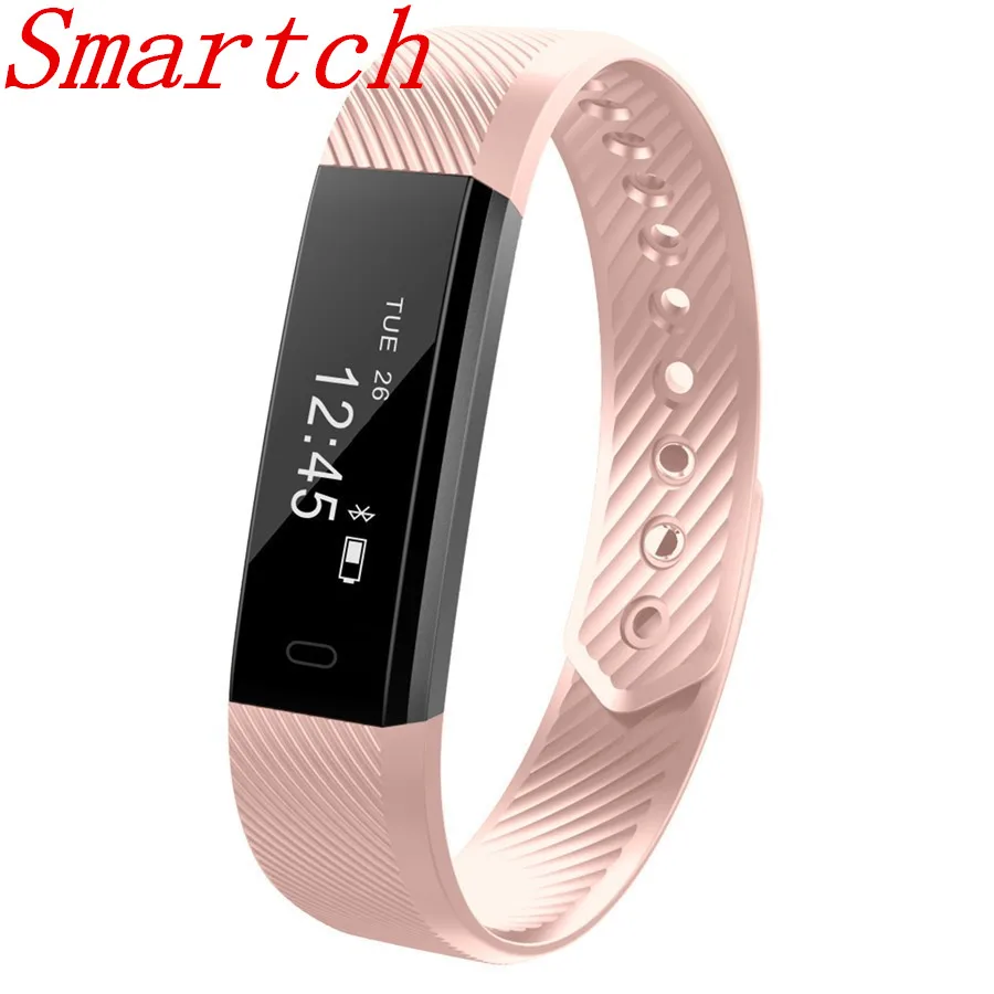 Smartch Fitness Tracker ID115 Smart Bracelet Step Counter Activity Monitor Alarm Clock Wristband PK xiaomi miband2 mi | Электроника