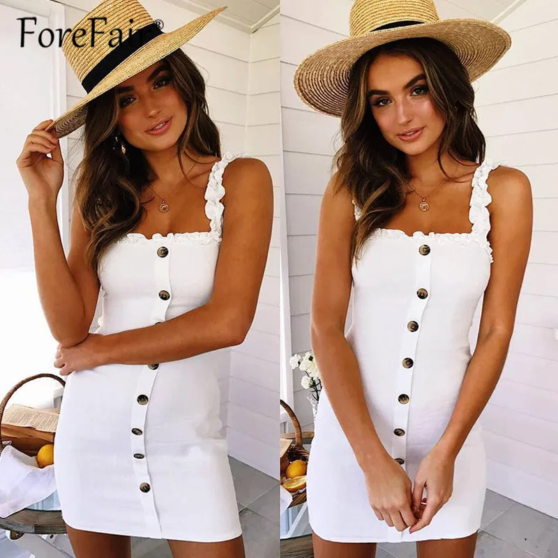 cotton summer women mini dress 2019 ladies casual dresses (7)