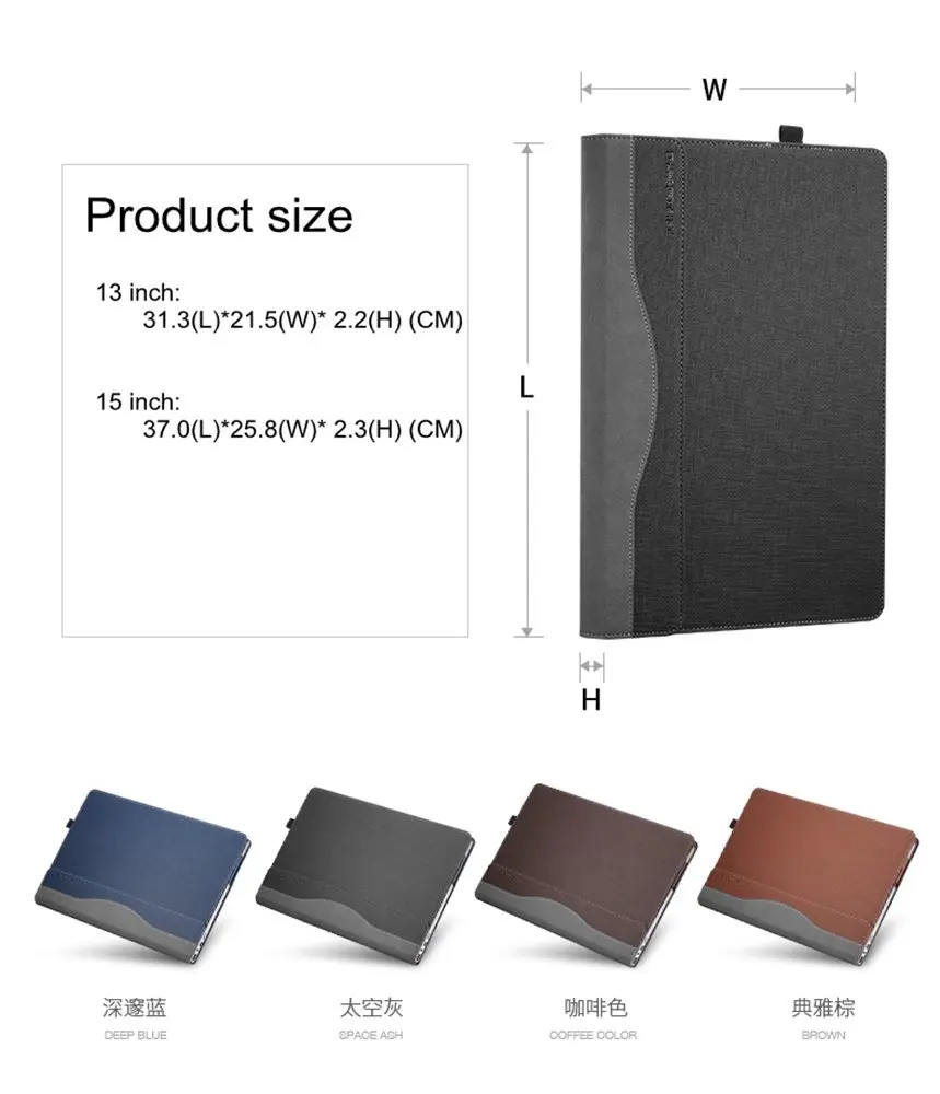 Чехол для HP Envy x360 15 дюймов искусственная кожа Фолио Стенд защитный чехол 6 &quot15