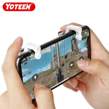 

Yoteen PUBG Mobile Phone Trigger Physical Joystick Fire Button Aim Key L1 R1 Trigger 1 Pair for Android iOS Shooting Game