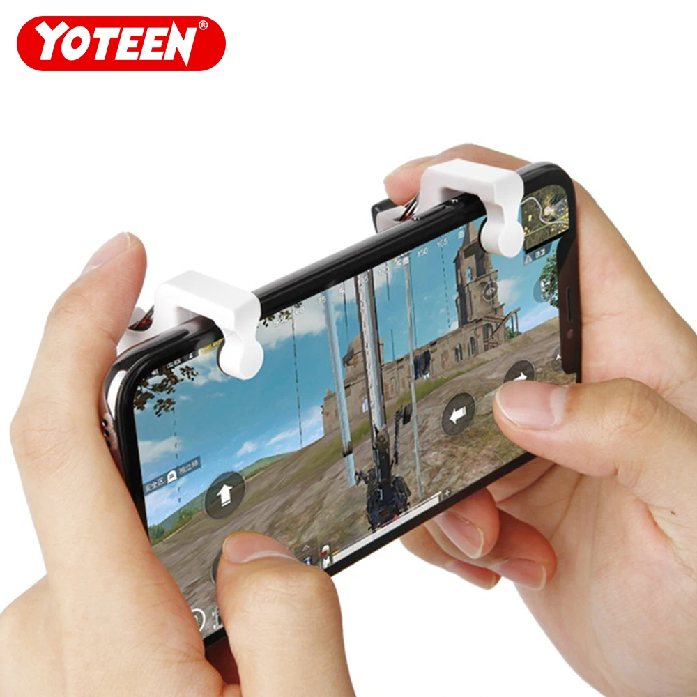 Yoteen PUBG мобильный телефон триггер физический джойстик кнопка Fire Aim Key L1 R1 1 пара для