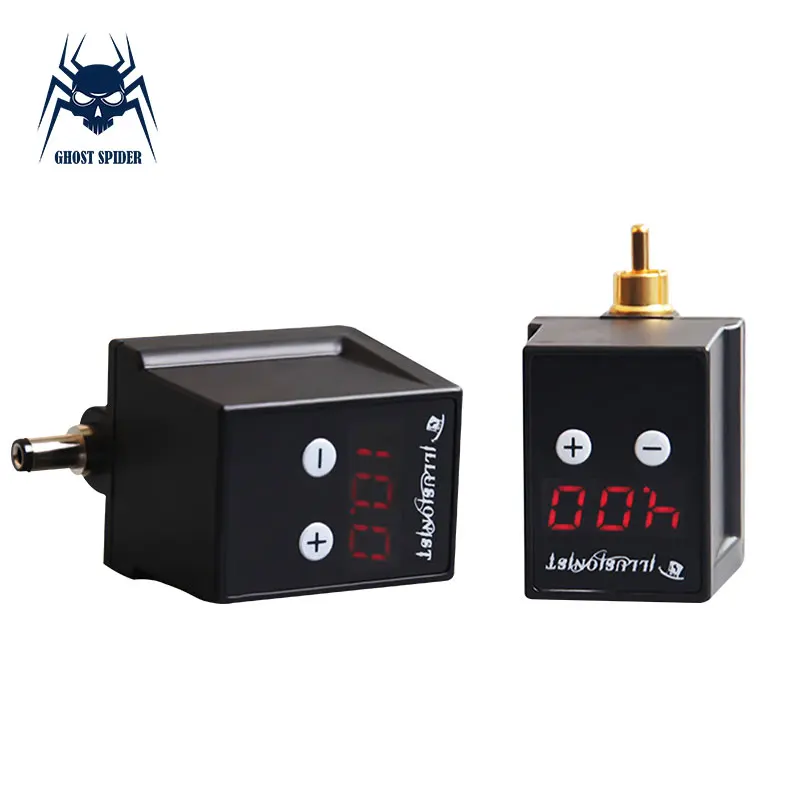 

GHOST SPIDER Mini Wireless Tattoo Power RCA/DC Connector For Tattoo Machine Pen Free Shipping