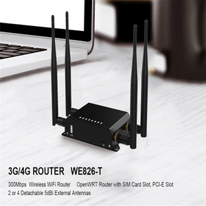 Cioswi WE826-T 3G 4G Modem Router 2.4G Wi-Fi Repeater 4*5dBi External Antenna Wifi With Sim Card And USB Slot Cioswi WE826-T 3G 4G Modem Router 2.4G Wi-Fi Repeater 4*5dBi External Antenna Wifi With Sim Card And USB Slot