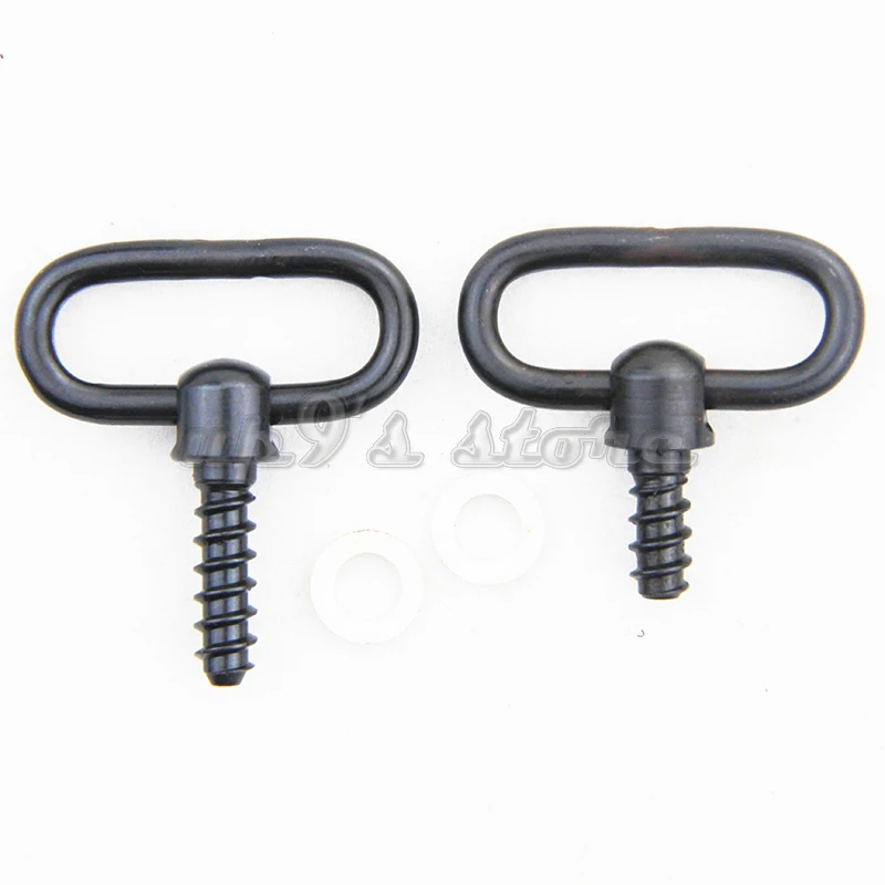 

Gun Accessories Rifle Sling Mounting Set Steel 1" Swivels & Screw Stud Base + Washers Kit