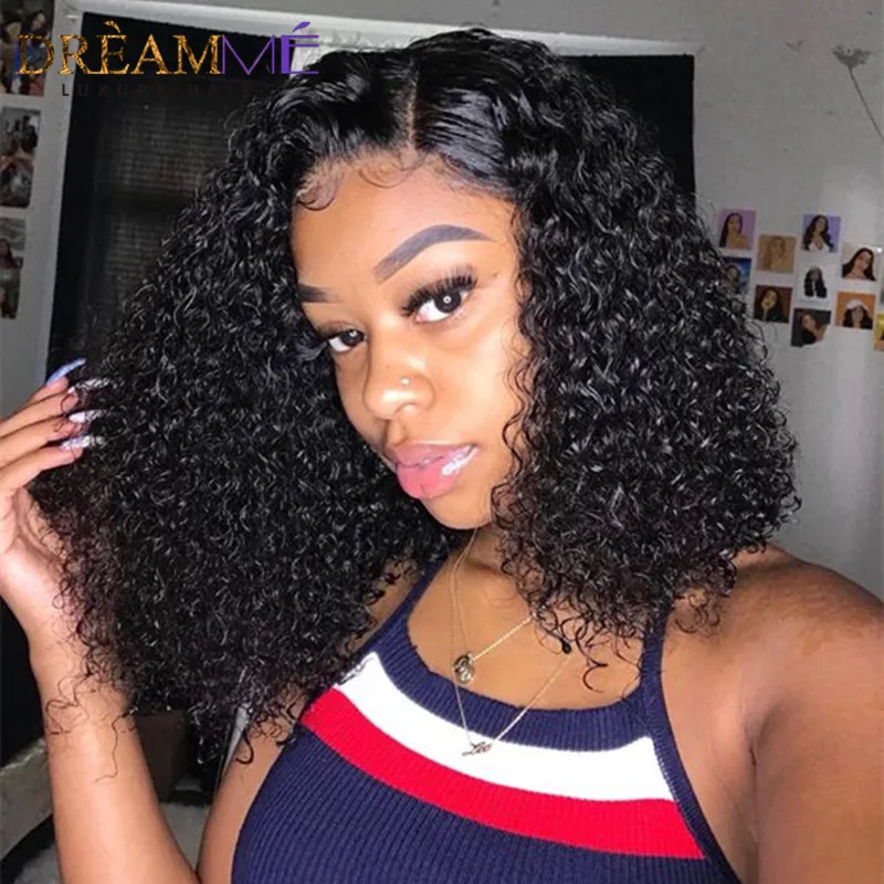 human hair bob curly hair (4)