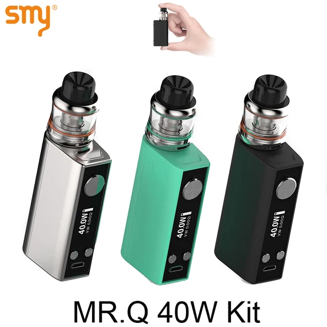 Электронная Сигарета Комплект Vape Mini Box Mod Электронных Кальян Электронной сигареты SMY Г-Н Q 40 Вт Комплект Испаритель Малого жидкостью vape Пера X1016
