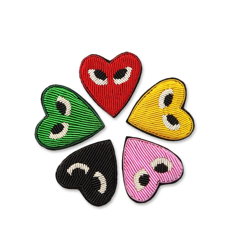 DIY новая 3D Ручная вышитая Цветная брошь Love eyes интересный бульон для пальто