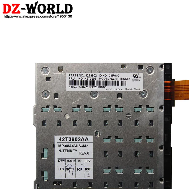 Новый оригинальный для Lenovo ThinkPad W700 W701 W700DS W701DS цифра клавиатура числовая номер Pad