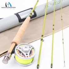 Maximumcatch 1-3 wt 6′-7’6”Super Light Carbon Fly Fishing Rod & Aluminum Reel & Line Combo