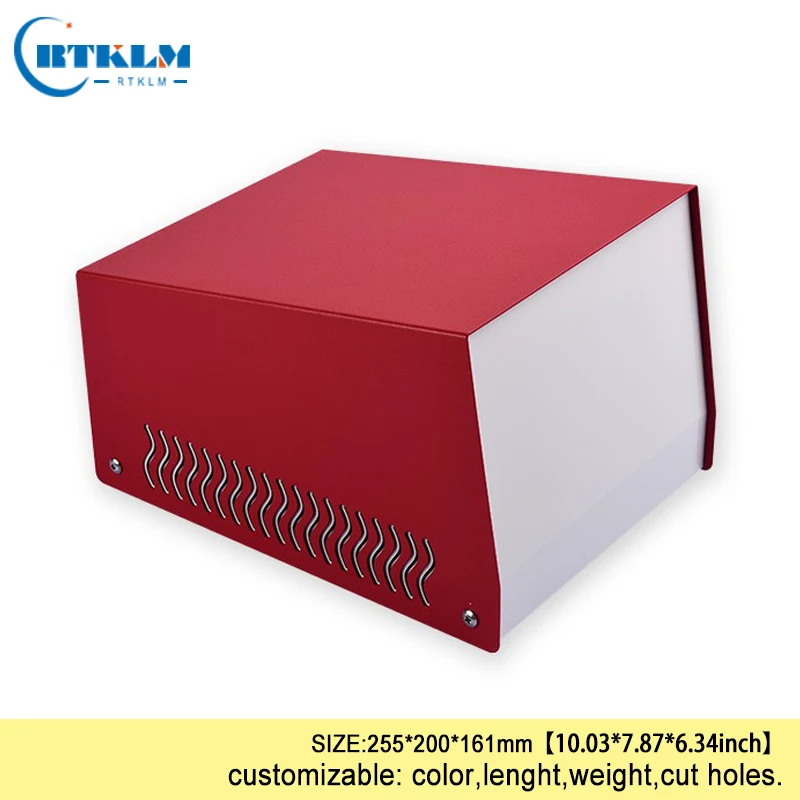 Распределительная коробка сделай сам, коробка для электронного проекта распределительный ящик Железный инструмент чехол Корпус 255*200*161 мм