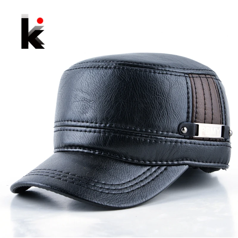 black leather baseball cap wholesale winter font warm hat with fur pom faux black leather baseball cap wholesale winter font warm hat with fur pom faux