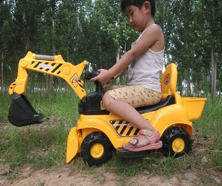 Sliding toy car non elect Can sit An excavator Engineering vehicle Simulation vehicle Christmas gifts Play