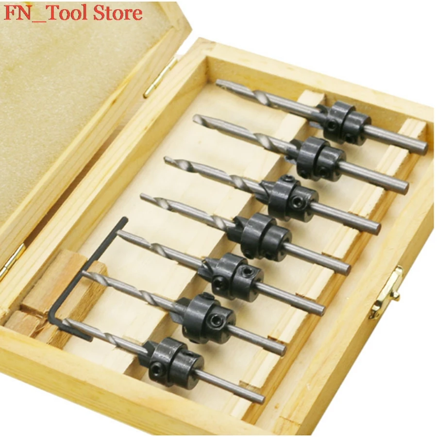 7pcs 5 ,6 ,7 ,8 ,9 ,10 ,12 Woodworking screw drill Heavy drill
