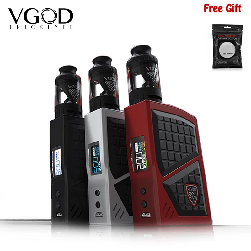 Новое поступление Vgod Pro 200 бокс мод стартовый набор с VGOD SUBTANK 4 мл регулируемый вейп